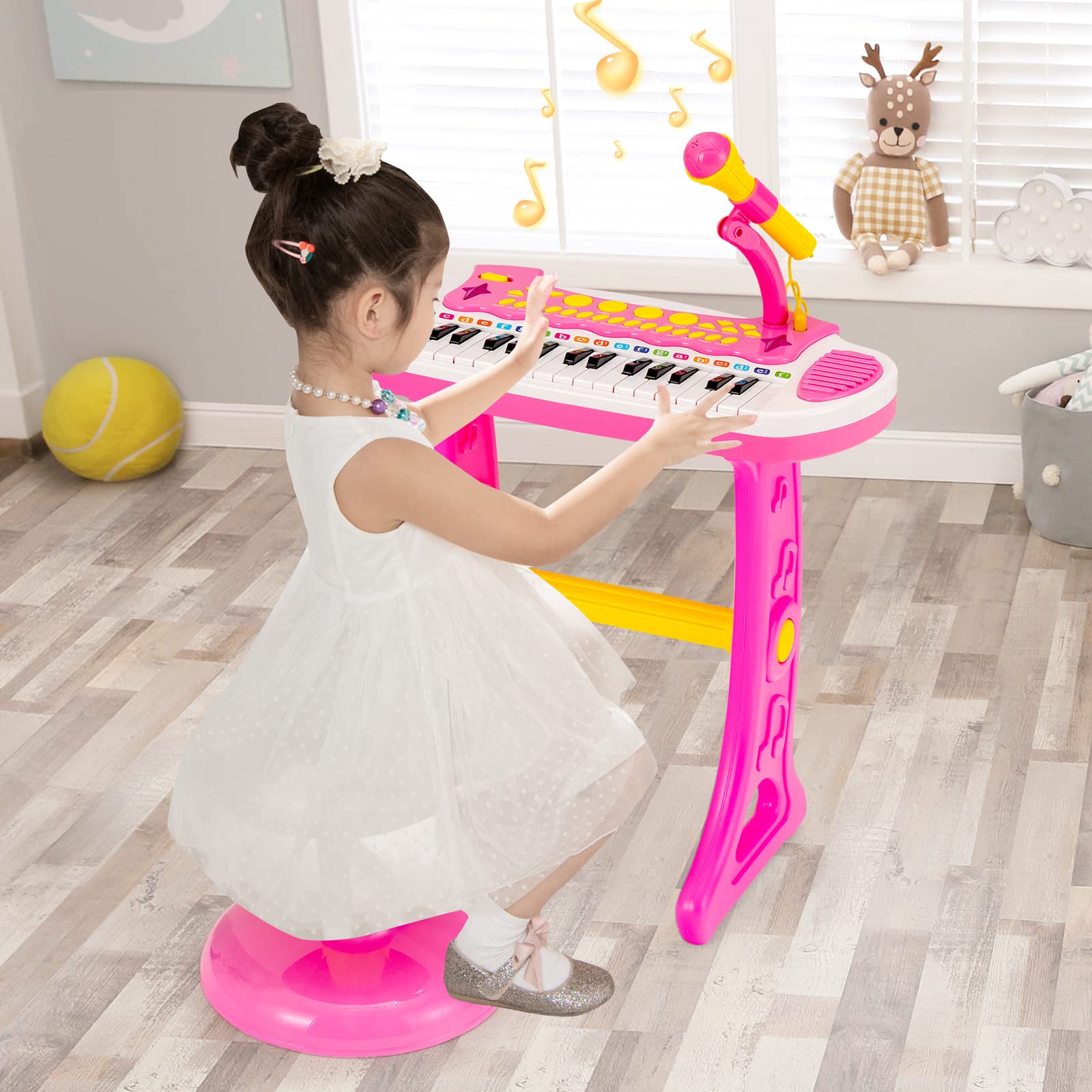 Costzon 31-Key Kids Piano Keyboard Toy, Toddler Electronic Musical Instrument Educational Toy