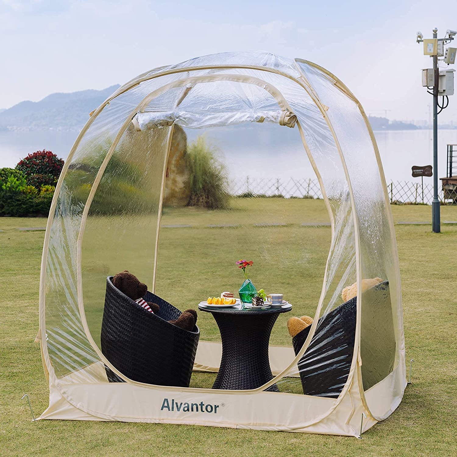 Alvantor Bubble Tent Pop Up Gazebo, 8-10 Person Igloo Dome Garden Patio Canopy Shelter