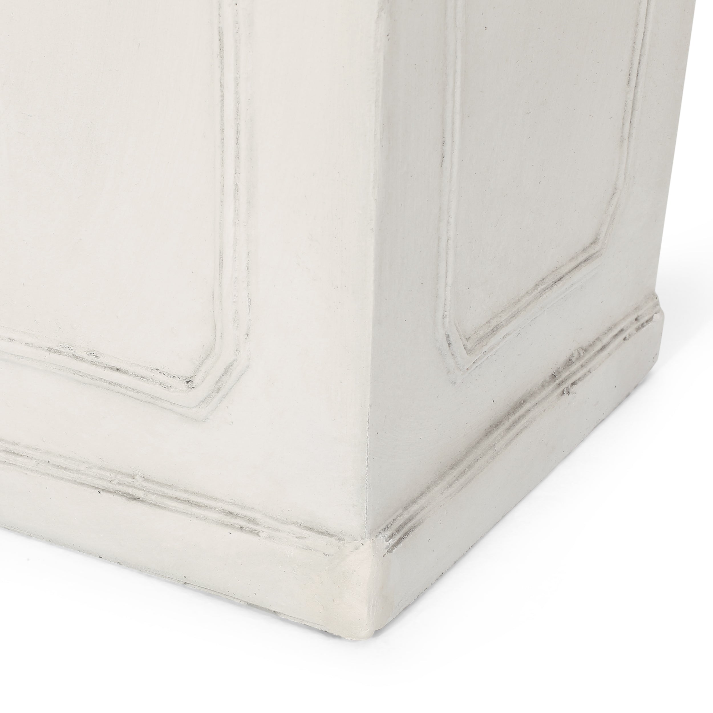 Greg Outdoor Cast Stone Tapered Planter