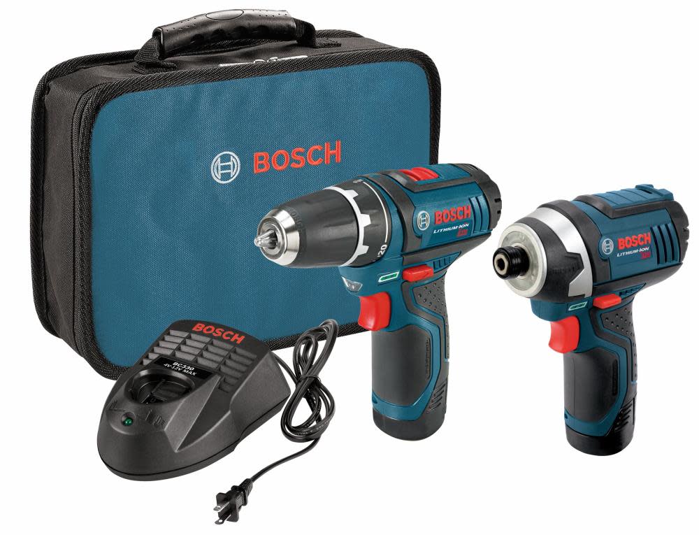 12V Max 2-Tool Combo Kit with 3/8 In. Drill/Driver， Impact Driver and (2) 2.0 Ah Batteries