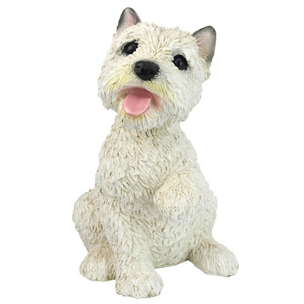 Design Toscano West Highland Terrier Puppy Dog Statue White