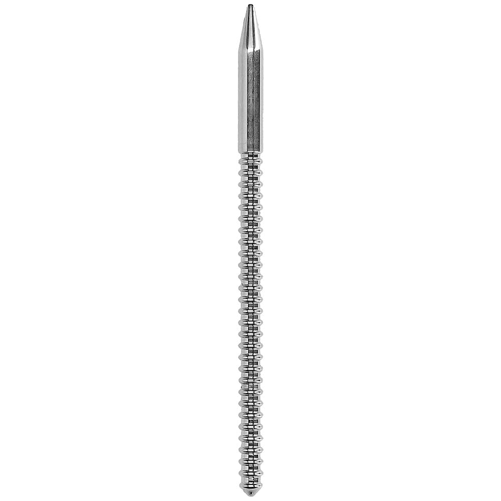 Ouch! Ribbed 7.7mm Steel Urethral Dilator Plug