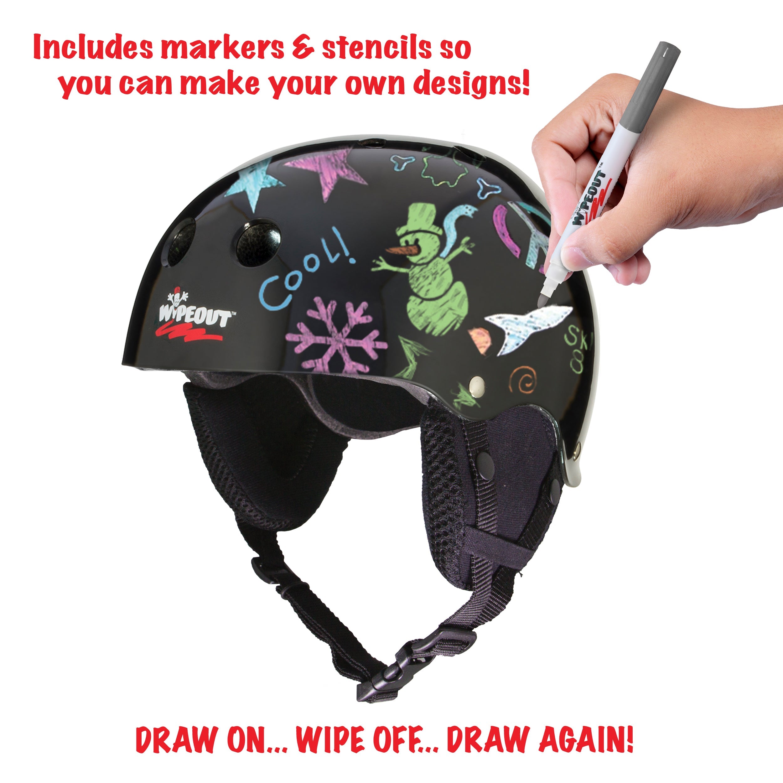 Wipeout™ Dry Erase Snow Helmet