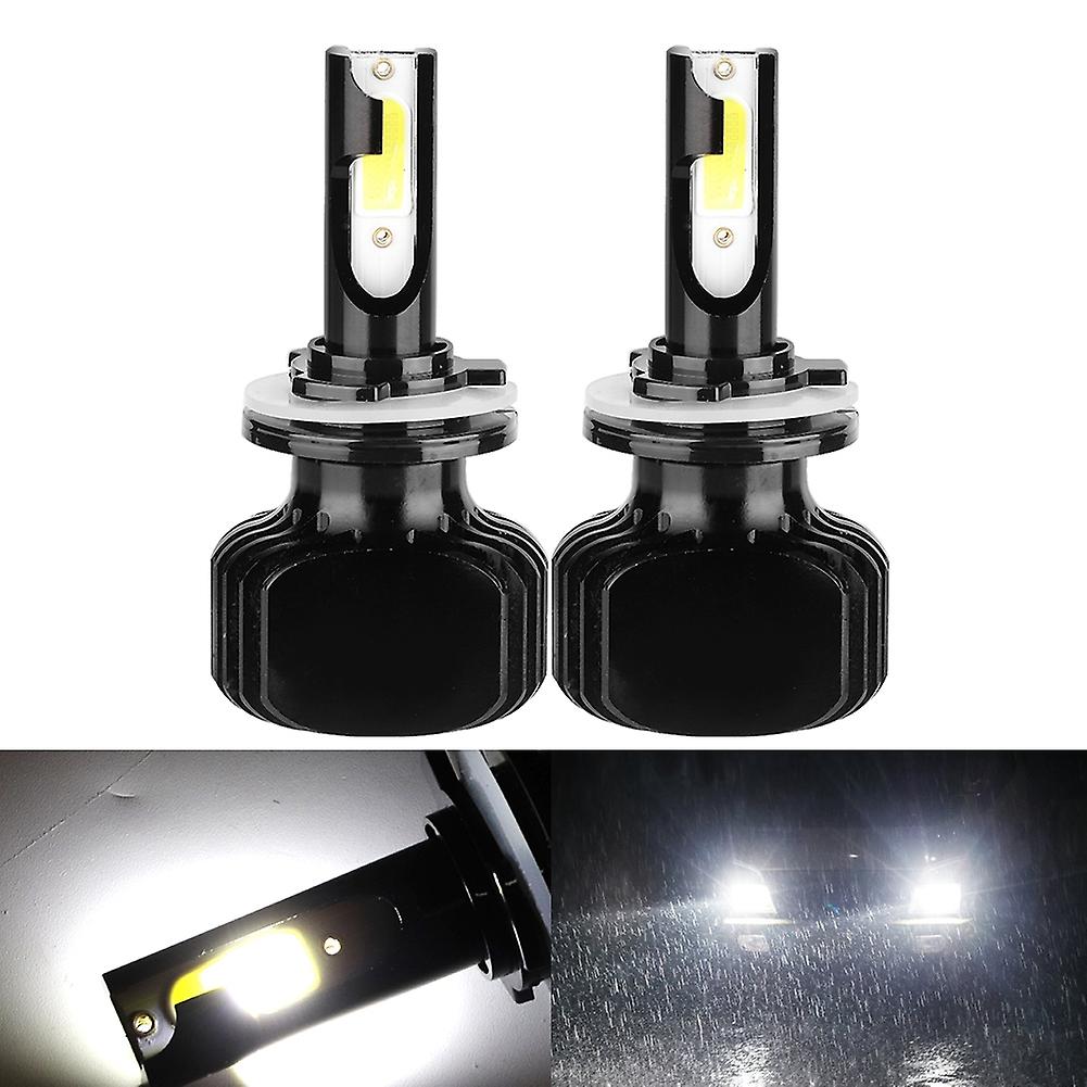 2pcs H15(h/l) 60w 6000k Fanless Led Car Headlight Bulbs Headlamp