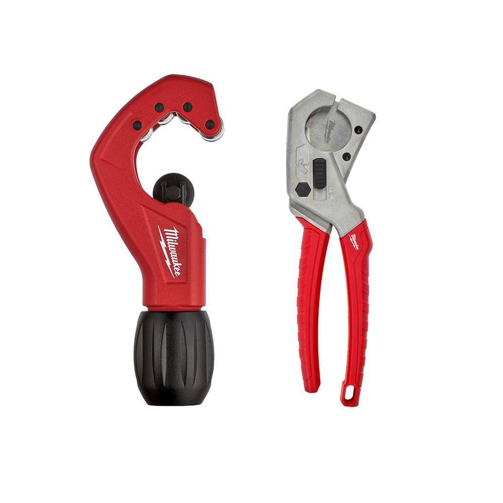 MW 1 in. Pex  Tubing Cutter with 1 in. Constant Swing Copper Tubing Cutter (2-PC) 48-22-4204-48-22-4259