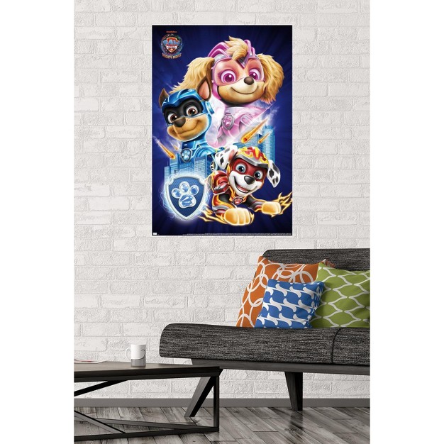 Trends International Paw Patrol The Mighty Movie Group Unframed Wall Poster Prints