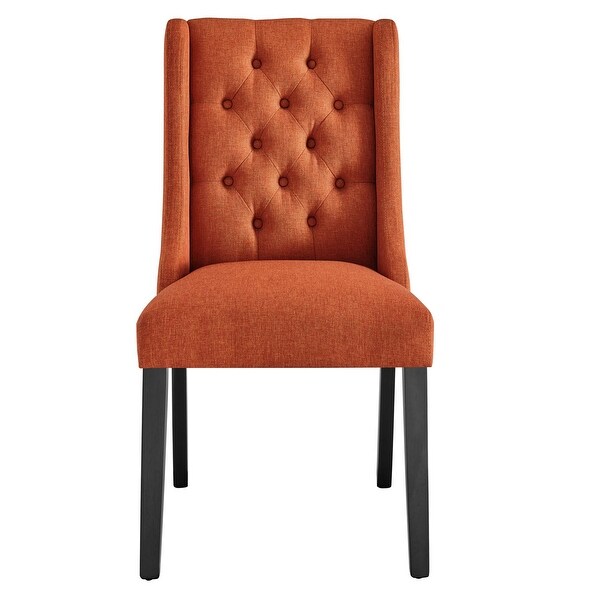 Baronet Button Tufted Fabric Dining Chair