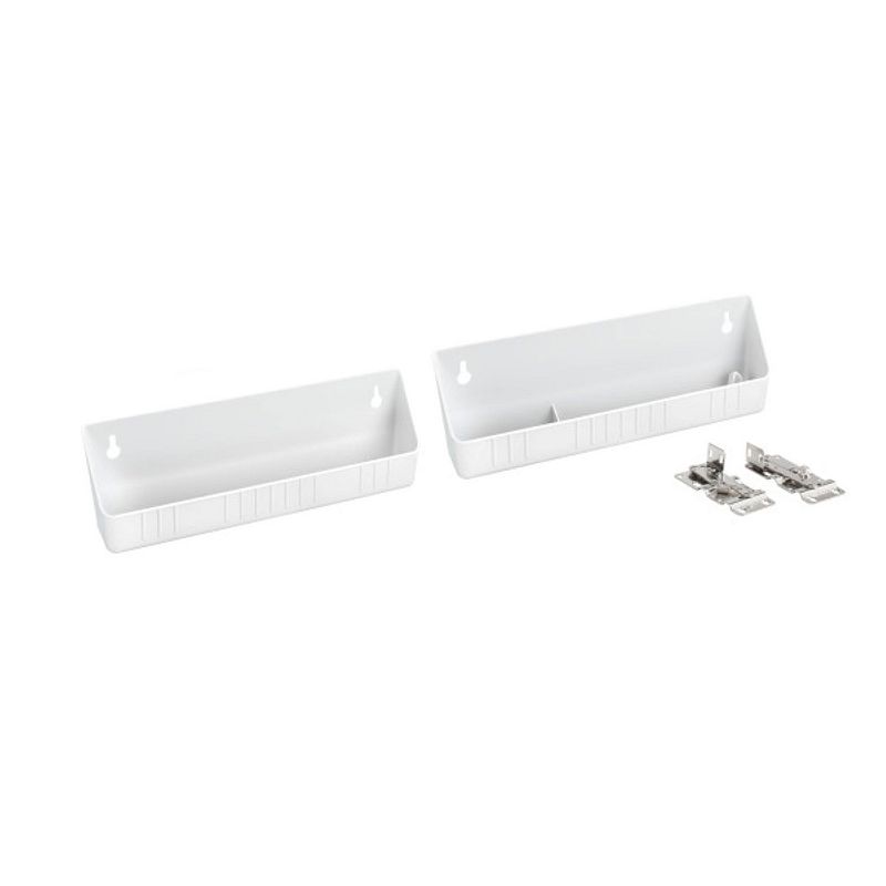 Rev-A-Shelf 11 Kitchen Sink Front Tip-Out Trays， White， 2-Pack， 6572-11-11-52