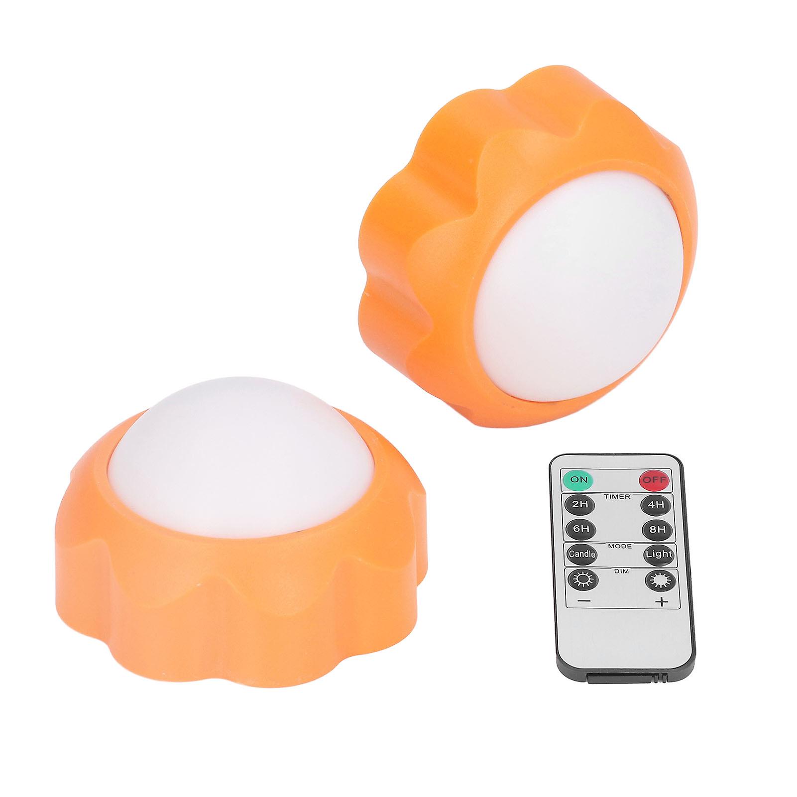 2pcs Led Night Light Multifunction Adjustable Brightness Remote Control Nursery Night Light For Bedroom Kids Room