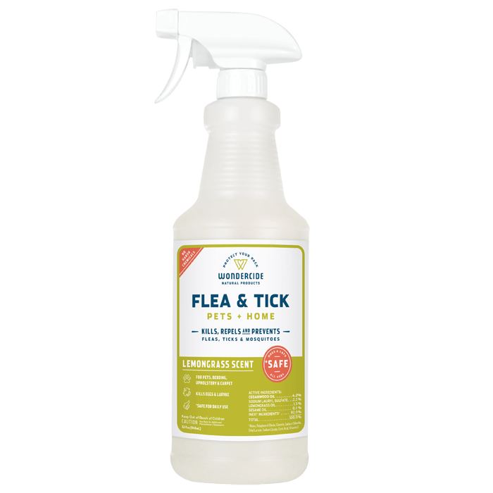 Wondercide Lemongrass Flea and Tick Spray for Pets + Home