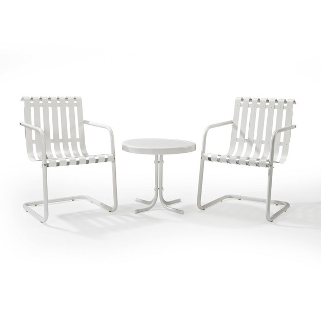 Gracie 3pc Outdoor Seating Set White Crosley