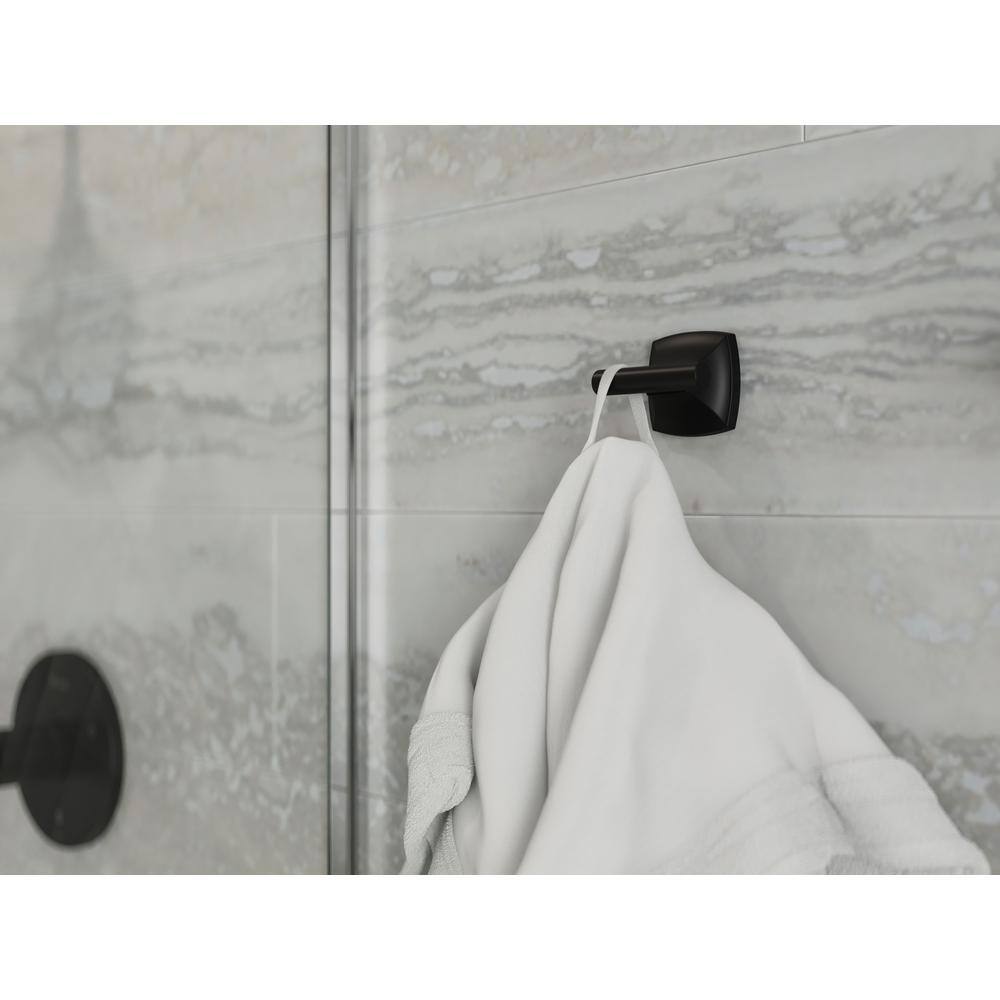 Pfister Bellance Double Robe Hook in Matte Black BRH-BLL0B