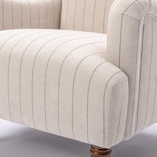 Sherman Sea Oat Striped Arm Chair by Greyson Living