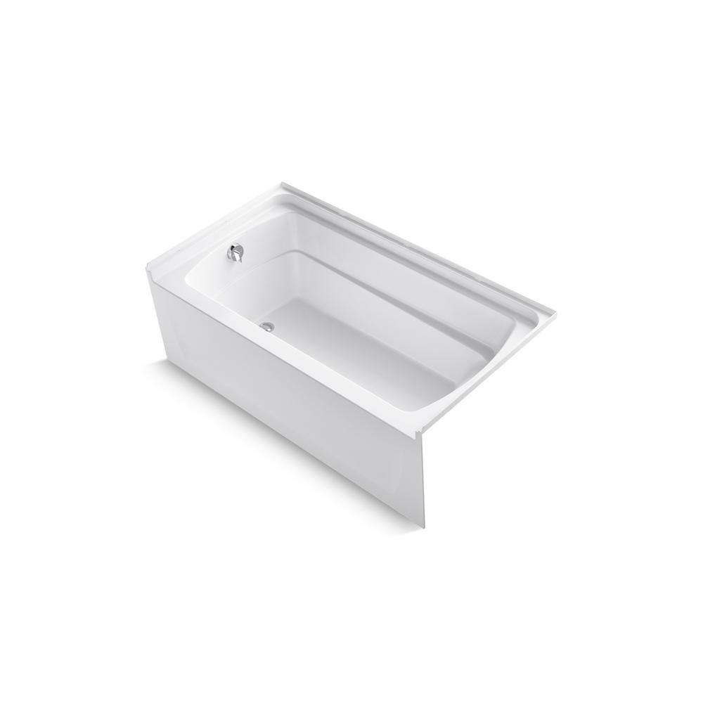 STERLING Ensemble 5 ft. Left Drain Rectangular Alcove Bathtub in White 71121110-0