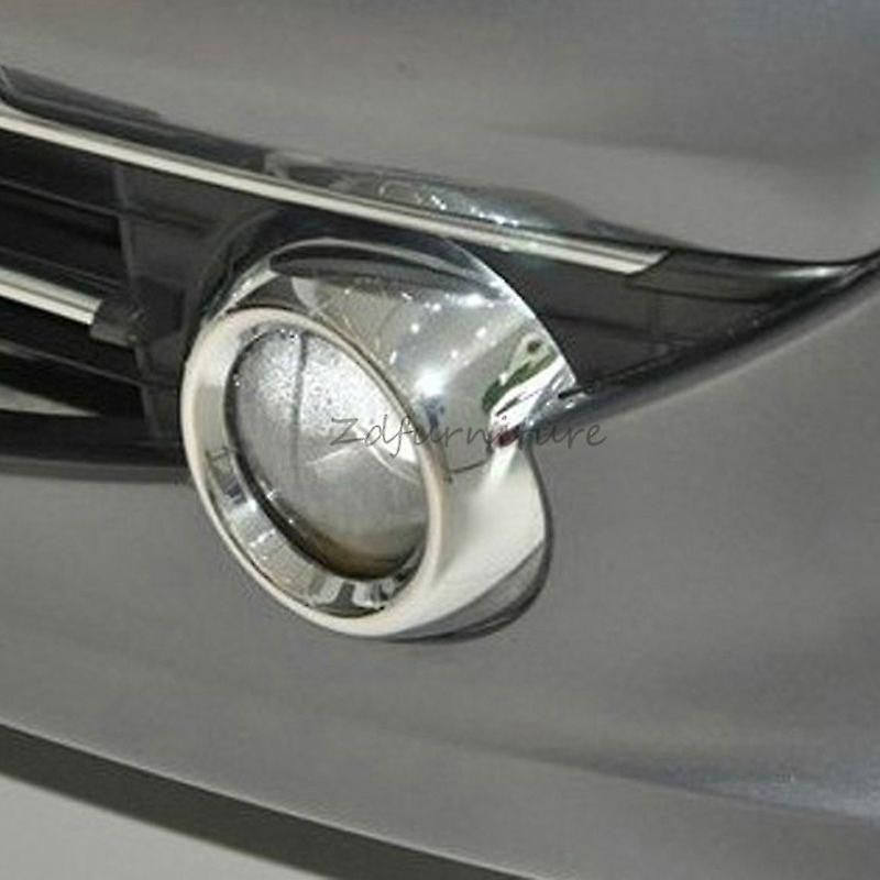 For Peugeot 307 Abs Chrome Front Fog Light Lamp Cover Trims Car Accessories 2pcs