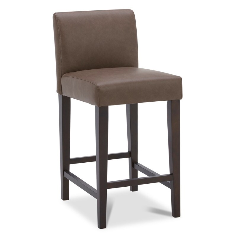 Eason Upholstered Low Back Barstool Set of 2