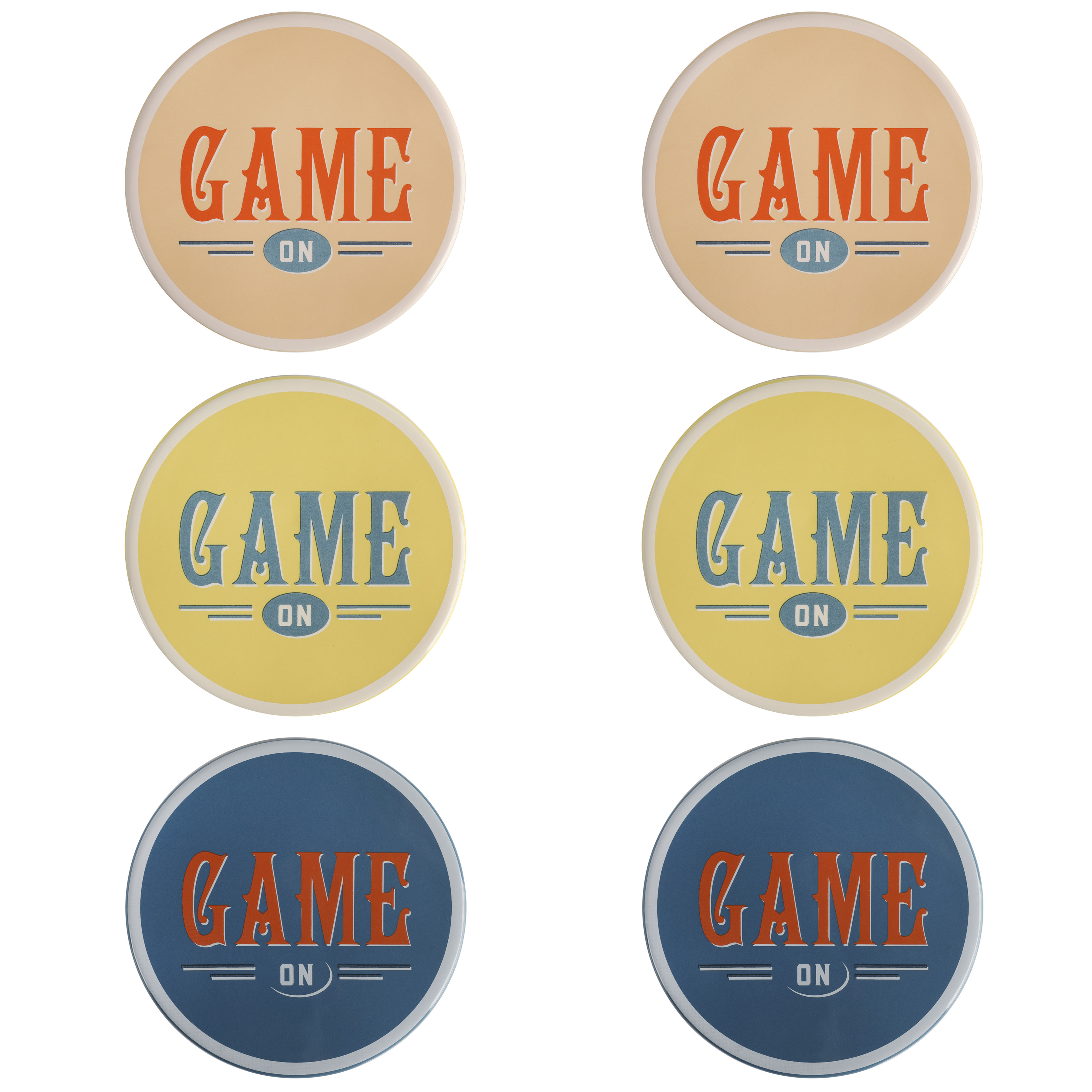 Wanda June Home Game On Stoneware Coasters， Set of 6 by Miranda Lambert