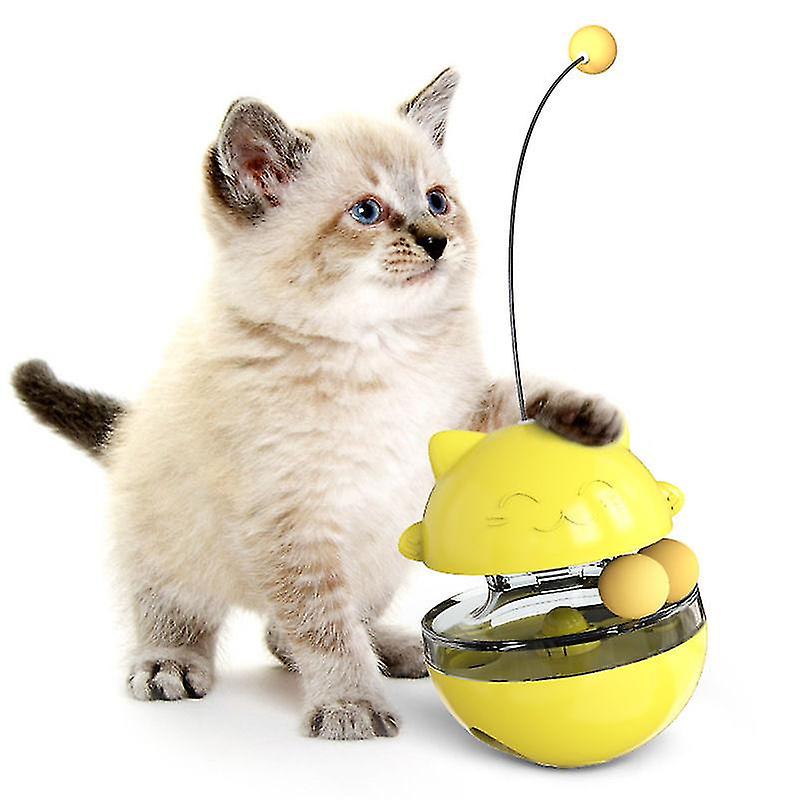 Cat Toy Interactive Cat Toy Cat Toy Roller Ball Tumbler Yellow Cat Toy