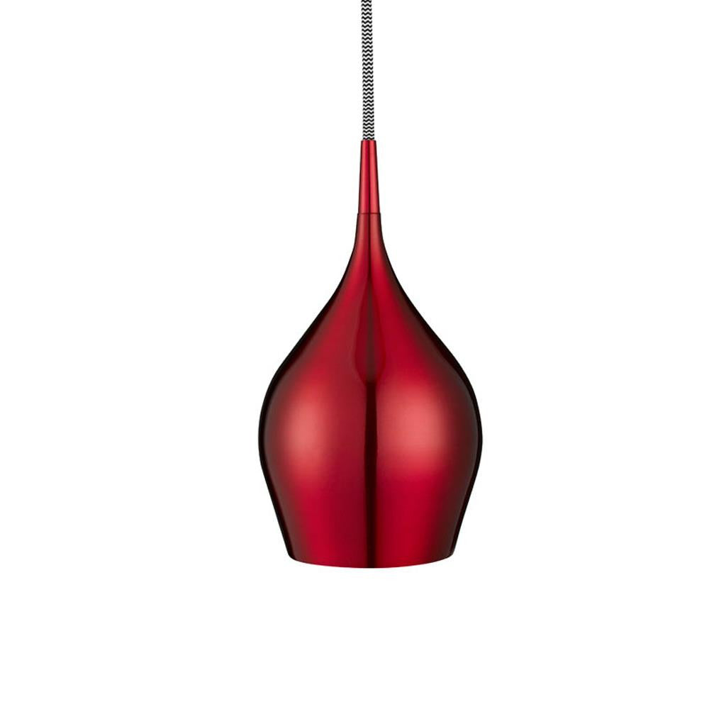 Searchlight 6461-12RE Vibrant Red 1 Lamp Bell Pendant Light 120mm