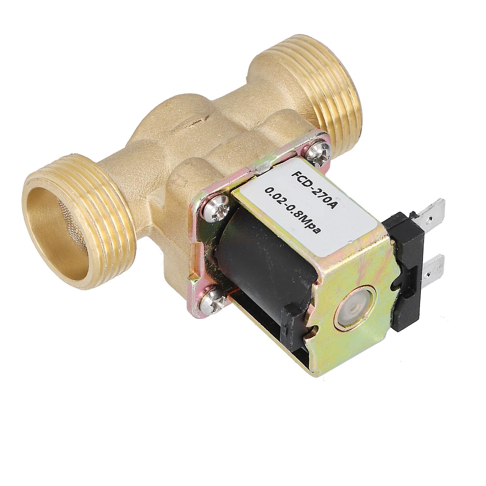 Electric Solenoid Magnetic Valve Energy Saving Stable Reliable Wearproof Accurate Normally Closed Brass Valvedc12v Pressure Inflow