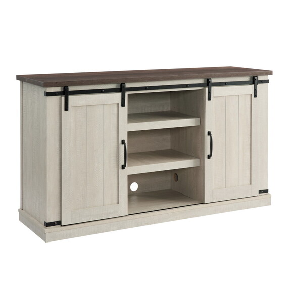 Classic Farmhouse Media TV Stand Transitional Ente...