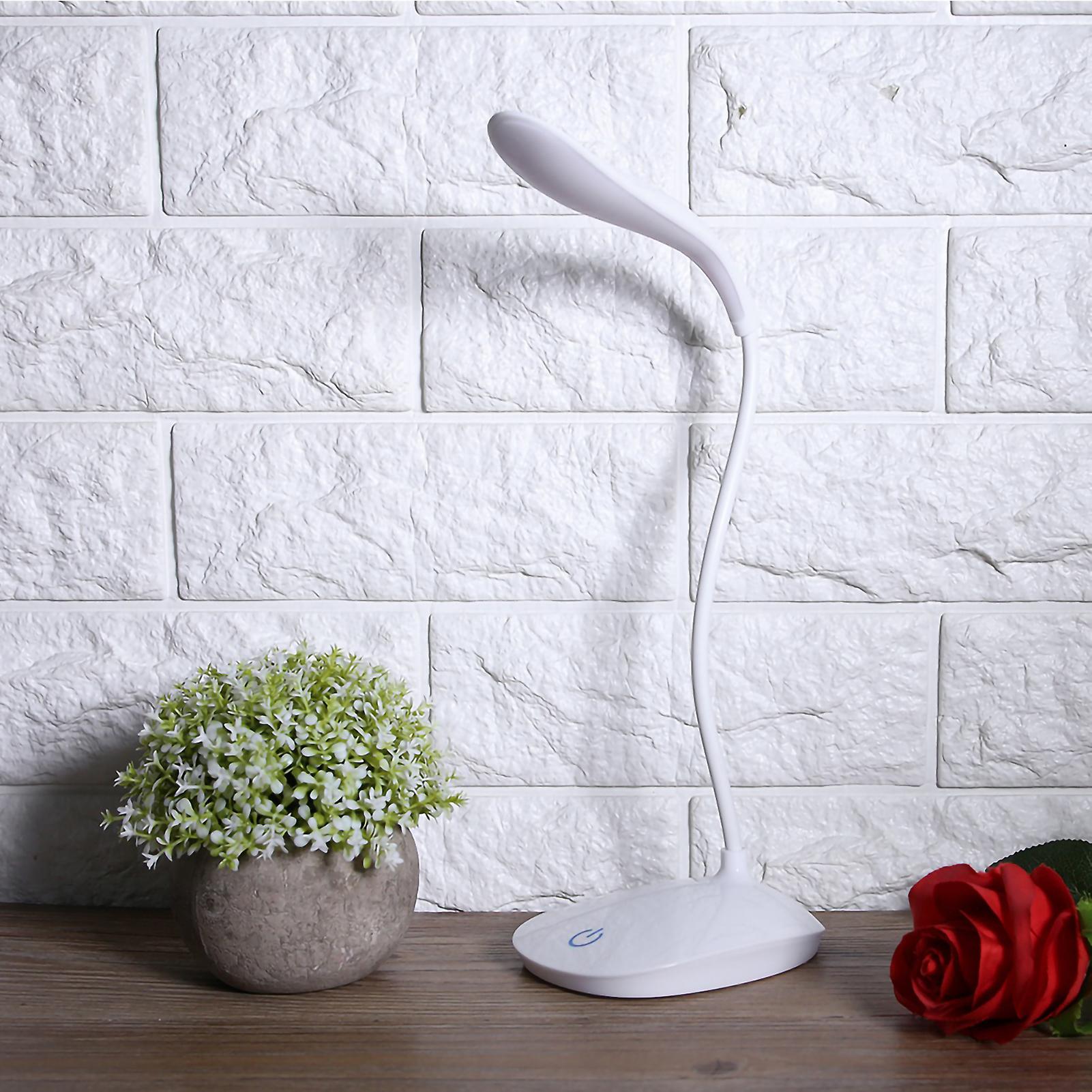 Usb Flexible Neck Led Desk Light Dimmable Touch Switch Night Reading Lamp