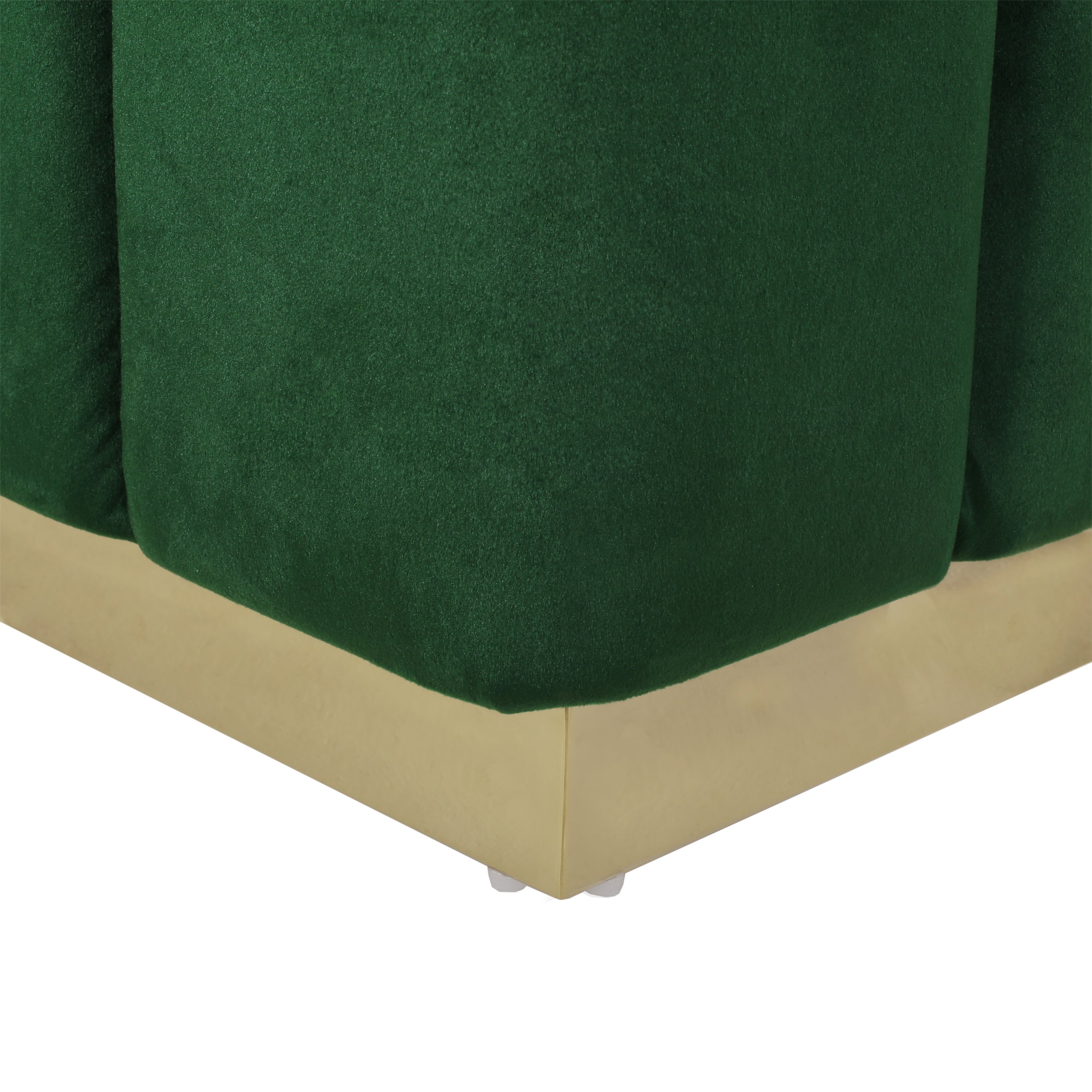 Fairfax Modern Glam Velvet Tufted Ottoman