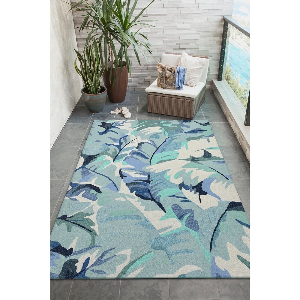 Liora Manne Capri Palm Leaf Indoor/Outdoor Rug