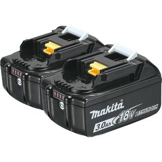 Makita 18V LXT Lithium-Ion High Capacity Battery Pack 3.0Ah with Fuel Gauge (2-Pack) BL1830B-2