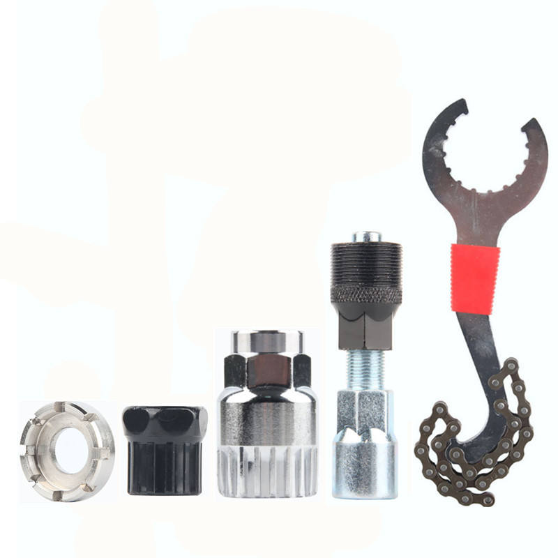 2023 Mountain bike repair chain cutter cycle repair Flywheel shaft disassembly combined bike repair tool set