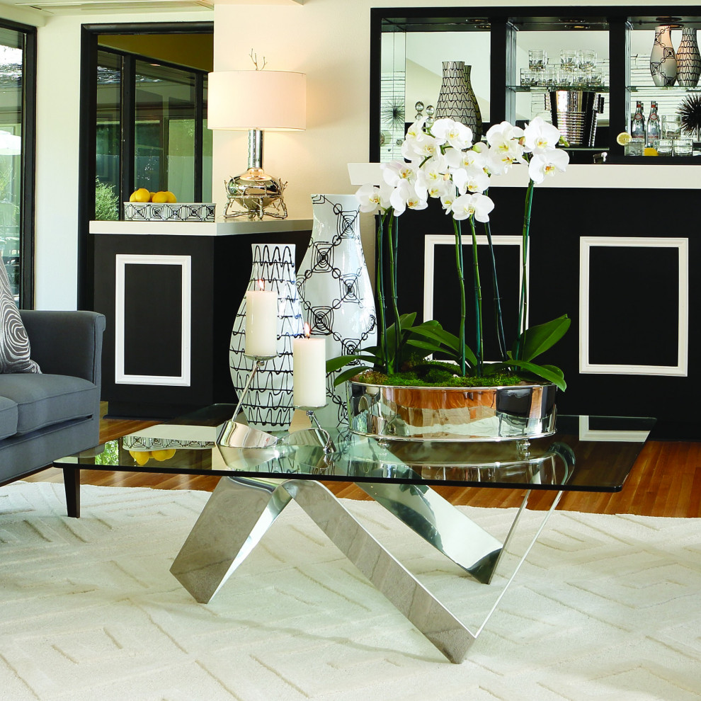 Bendy Ribbon Cocktail Table   Contemporary   Coffee Tables   by HedgeApple  Houzz