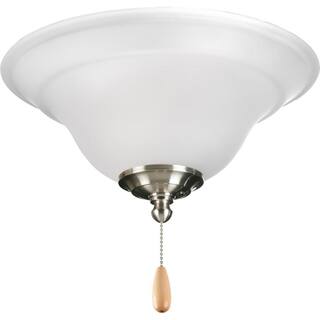 Progress Lighting Trinity Collection 2-Light Unfinished Ceiling Fan Light Kit P2628-01WB