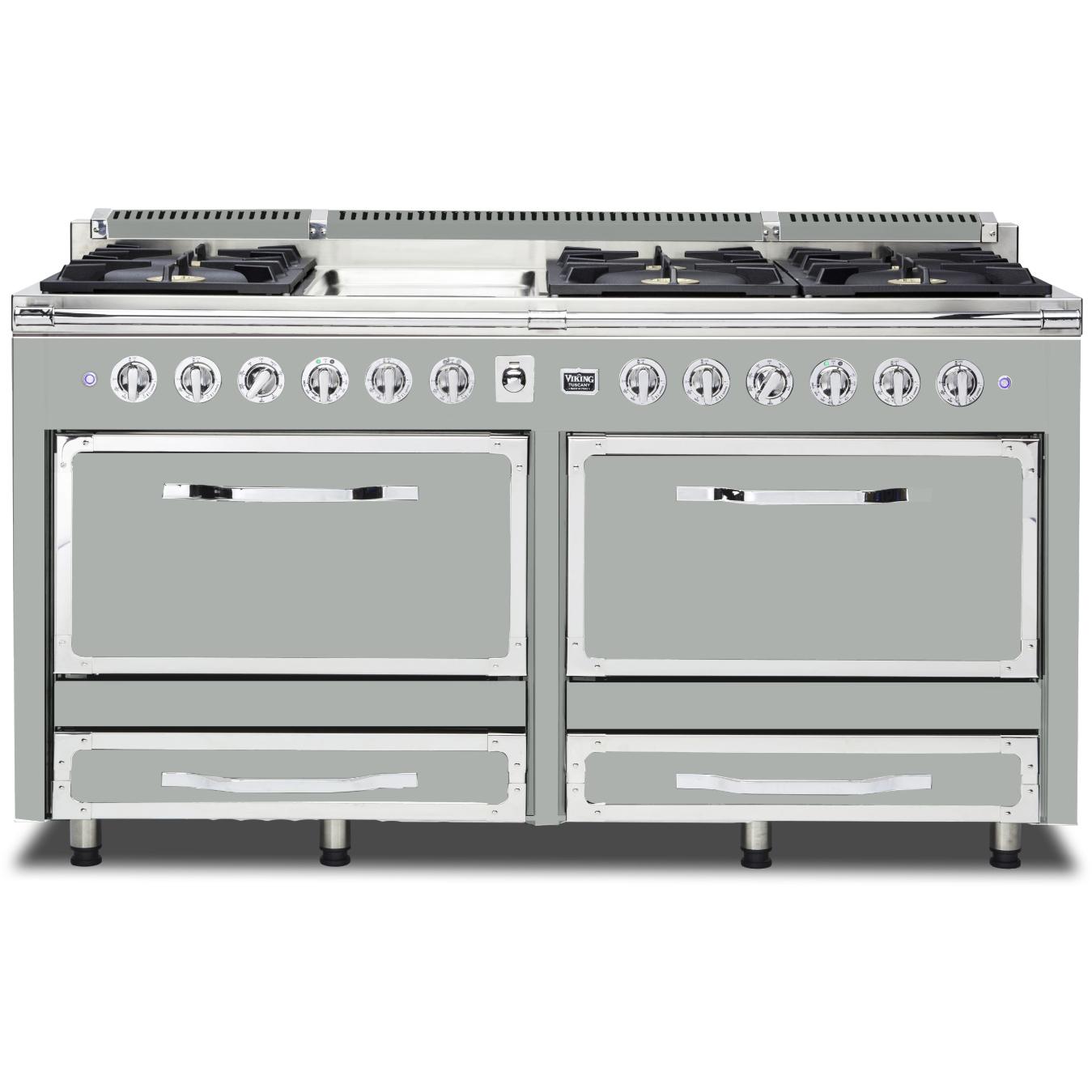 Viking 66-inch Freestanding Dual-Fuel Range with Convection Technology TVDR661-6GAG