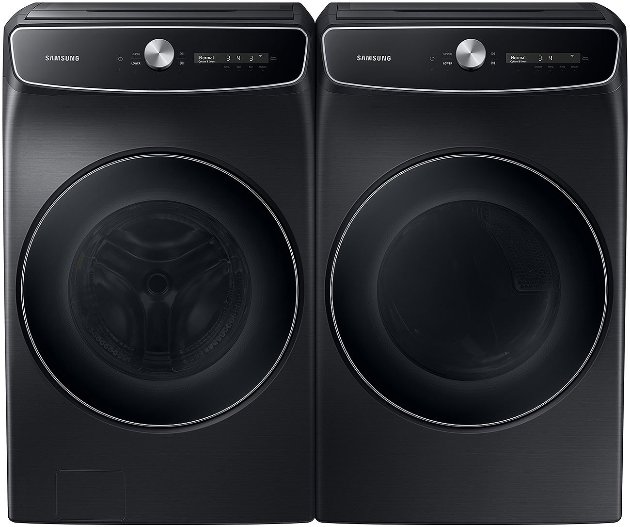  7.5 Cu. Ft. Brushed Black Smart Dial Gas Dryer With FlexDry And Super Speed Dry