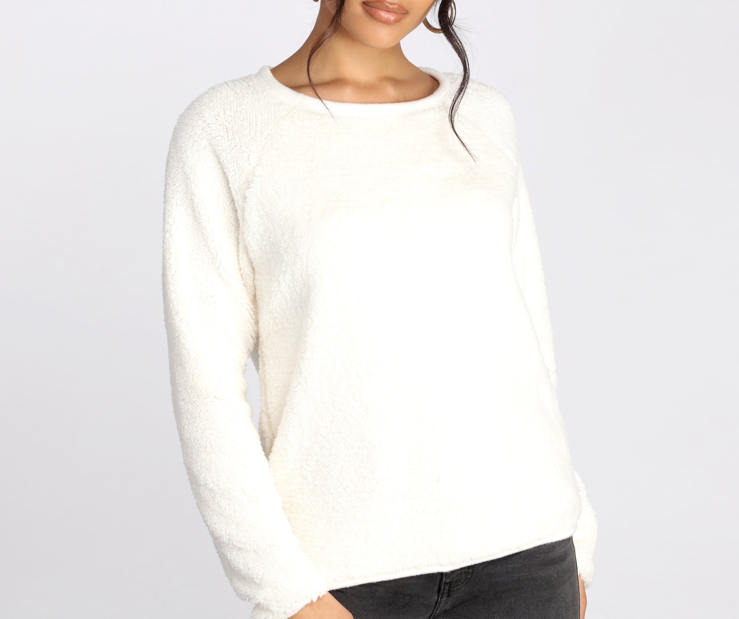 Feeling Cozy Fuzzy Pullover Sweater