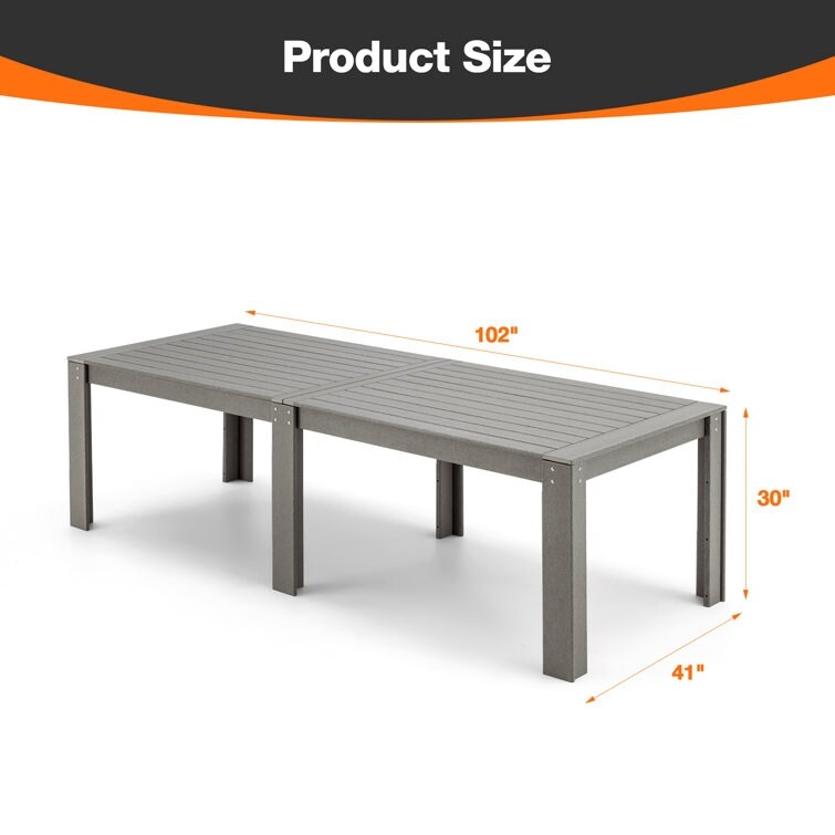 EROMMY Stainless Steel Dining Table