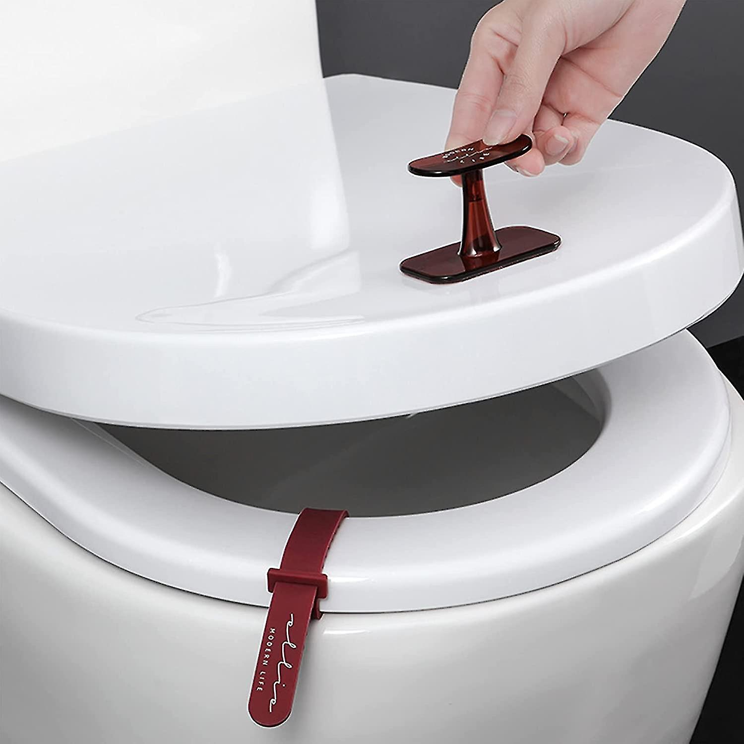 3 Pack Portable Toilet Seat Handles， Toilet Lid Lifter， Avoid Touching Toilet