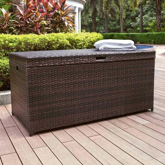 104 5gal Palm Harbor Steel Outdoor Deck Box Crosley