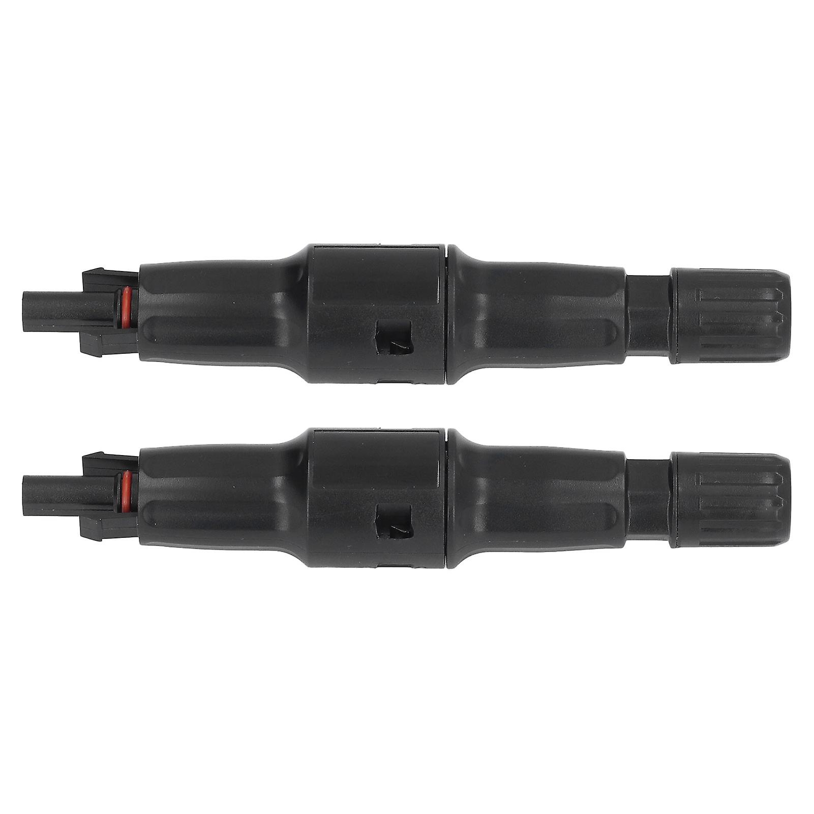 2pcs Solar Pv Connectors 1500v Heat Resisting Reusable Pv Fuse Connector For Solar Panel Connection30a