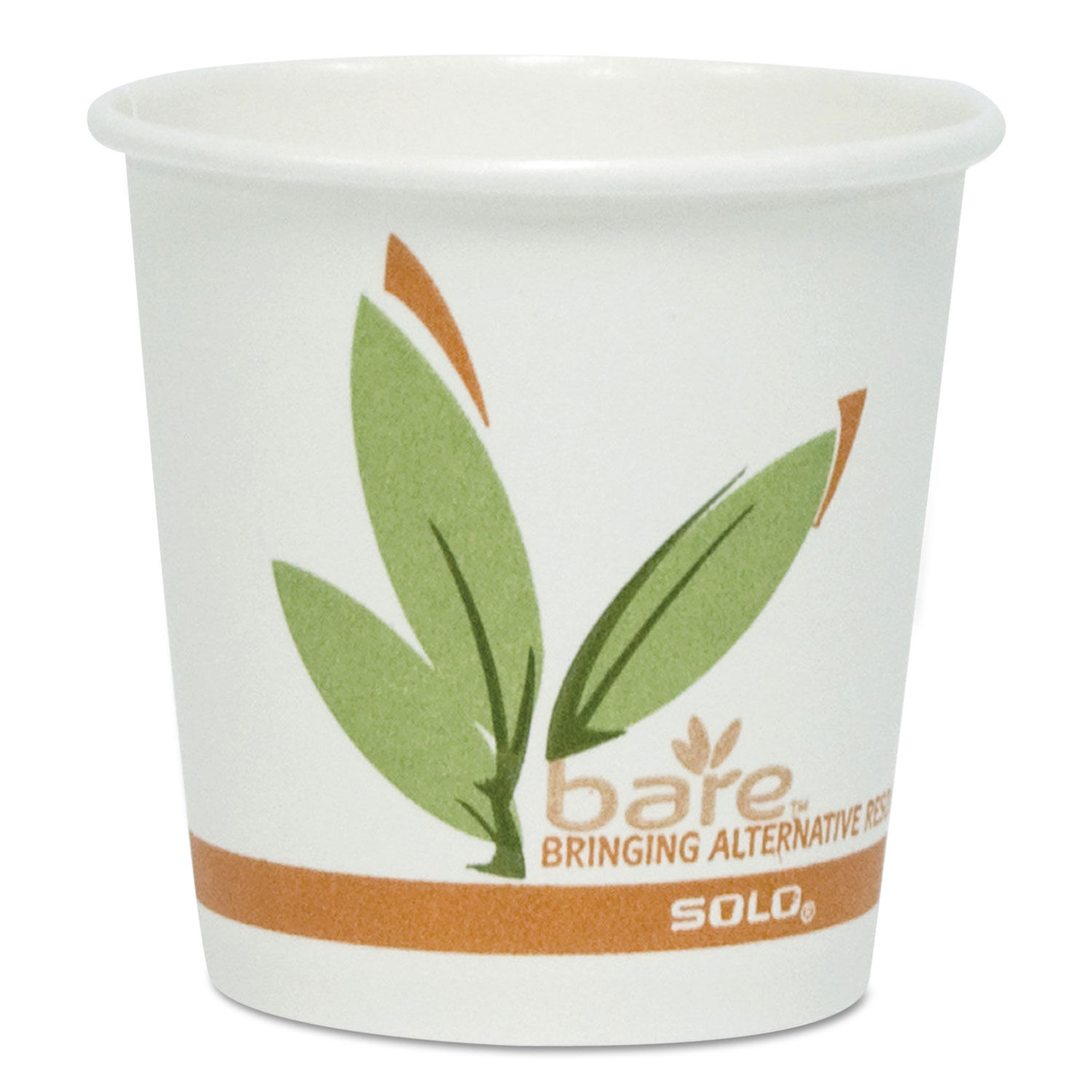 Bare Eco-Forward Recycled Content PCF Paper Hot Cups by SOLOandreg; SCC370RC