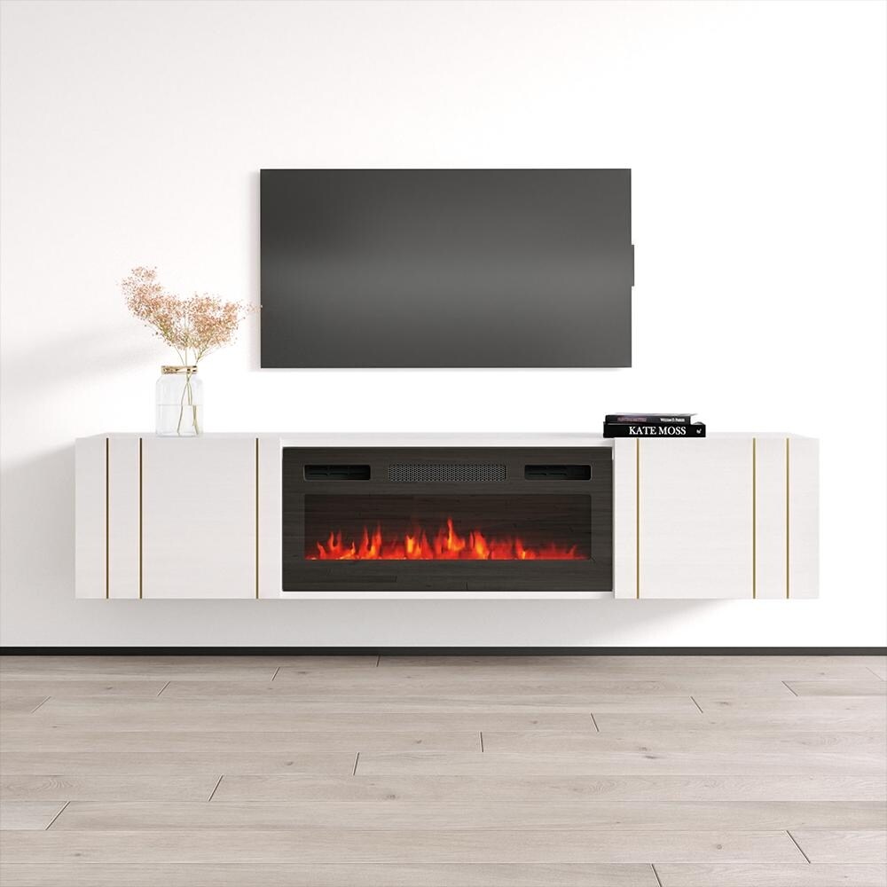 Nile BL EF Fireplace TV Stand