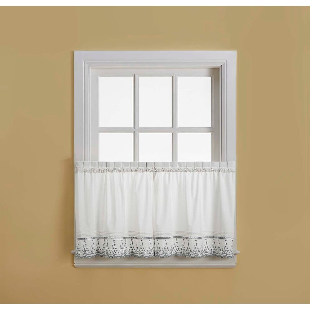 Curtainworks Abby Tailored Valance and Tier Curtain Collection