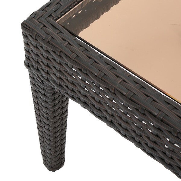 Modern Outdoor ANTIBES ACCESS Table，Made of Ratten Side Tea Table