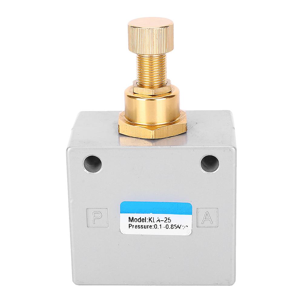 One-way Throttle Valve Pneumatic Tool Air Valve Mechanical Accessory Kla-25 G1 Inch