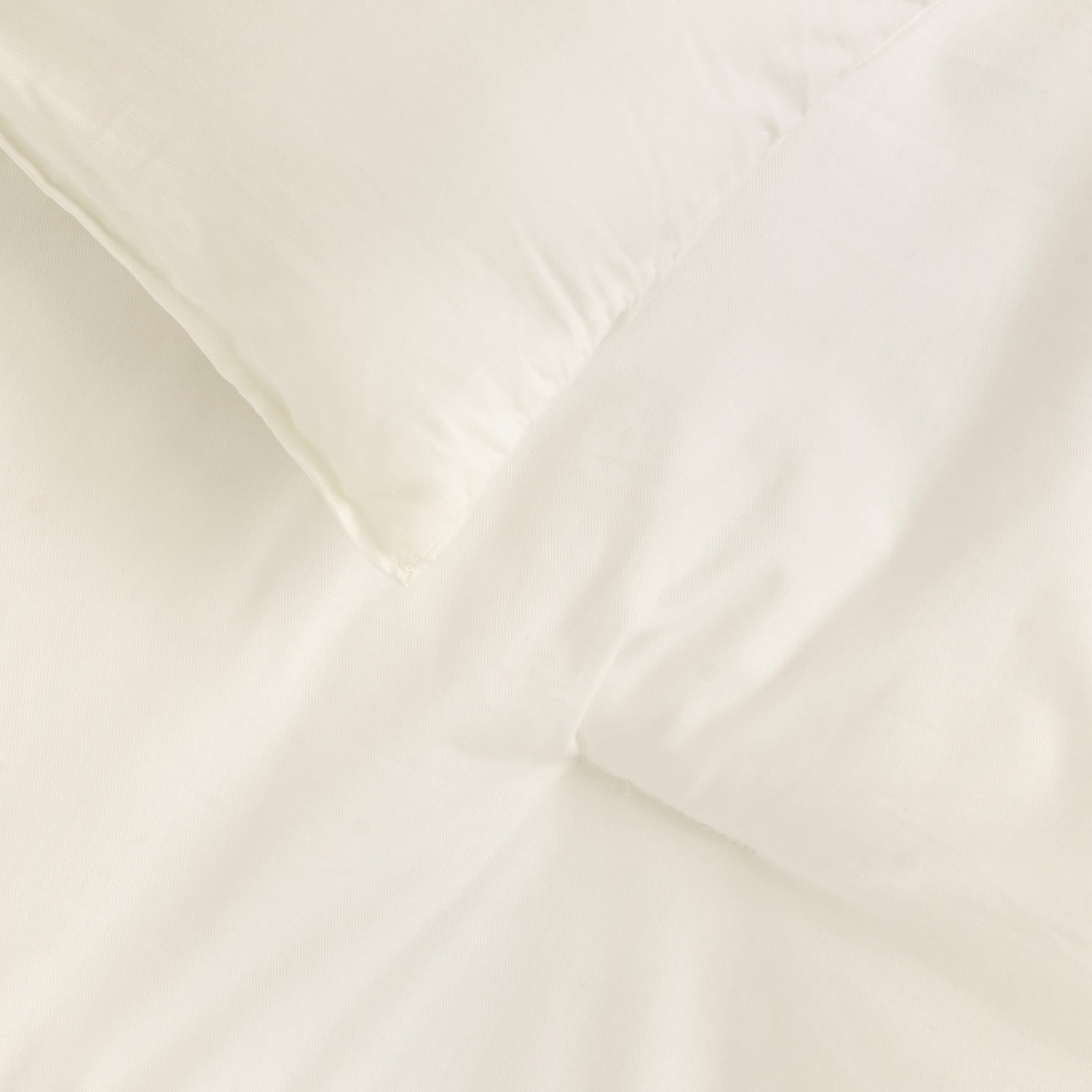 Welspun Basics， 200TC 100% Cotton Percale， Cozy Full/Queen Duvet Cover Set， Percale， Cream