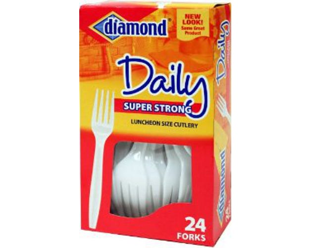 Diamond Plastics Forks 24 Count 4142600047