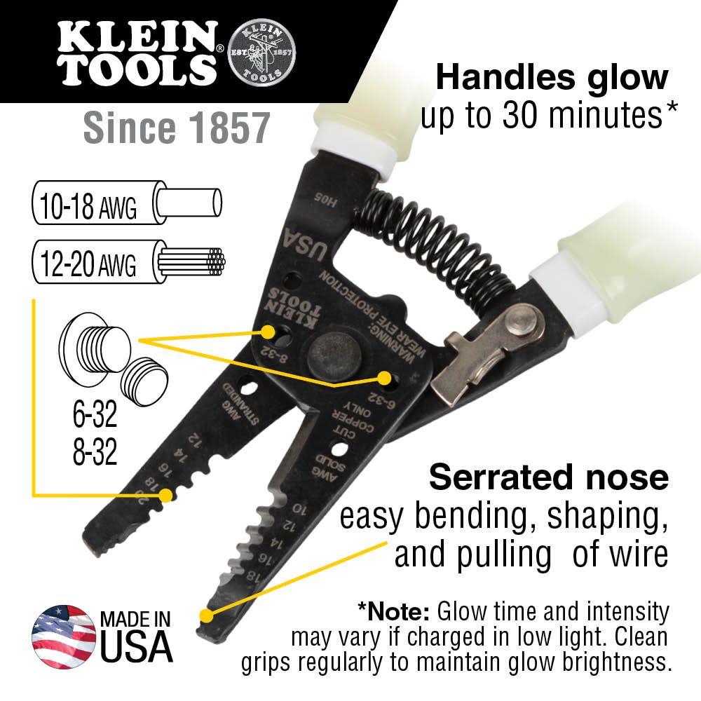 Klein Wire Stripper with Glow Grips