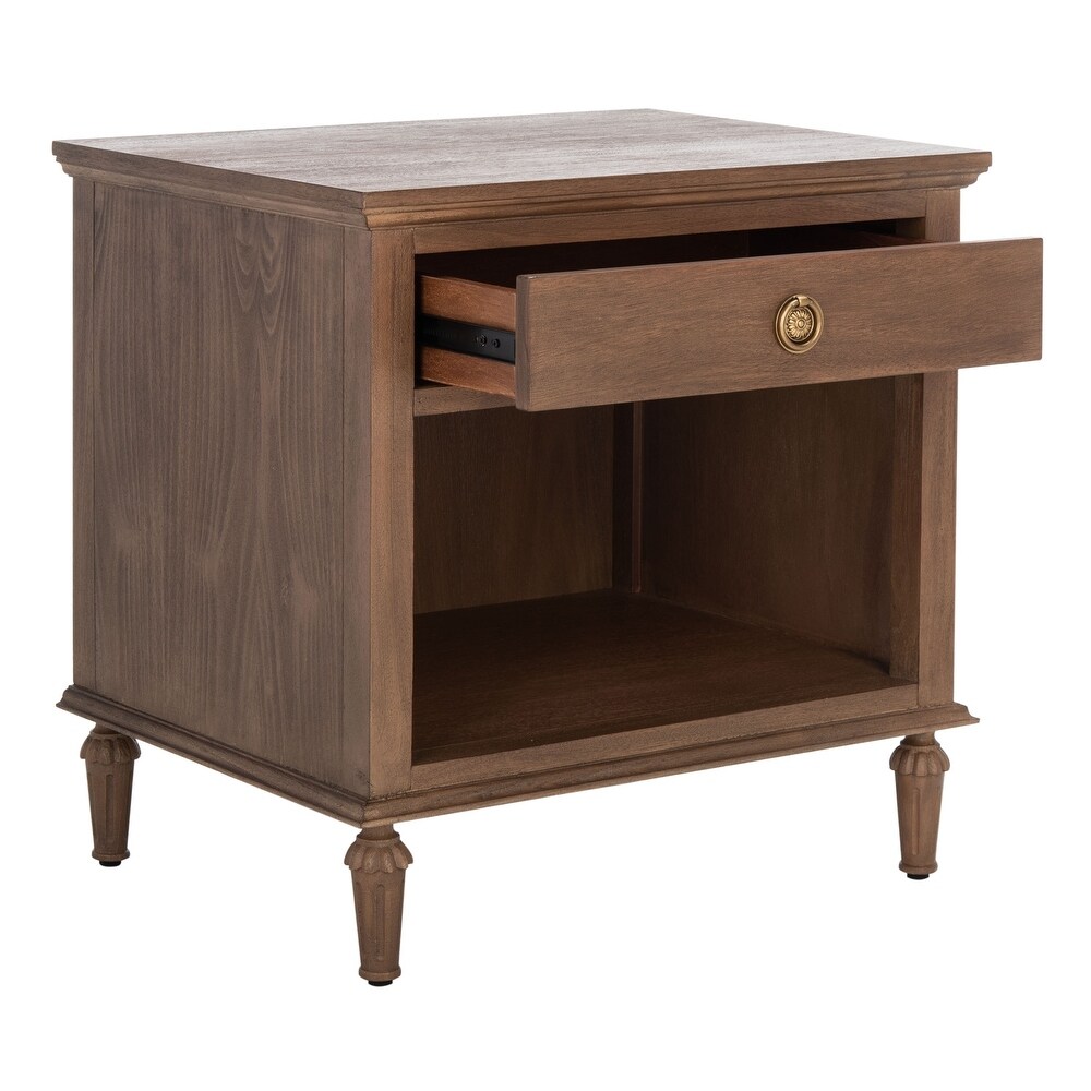 SAFAVIEH Couture Lisabet 1 Drawer Wood Nightstand