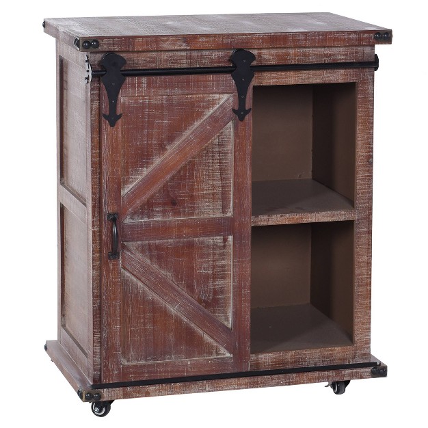 Graham Cart Cabinet Natural black Stylecraft