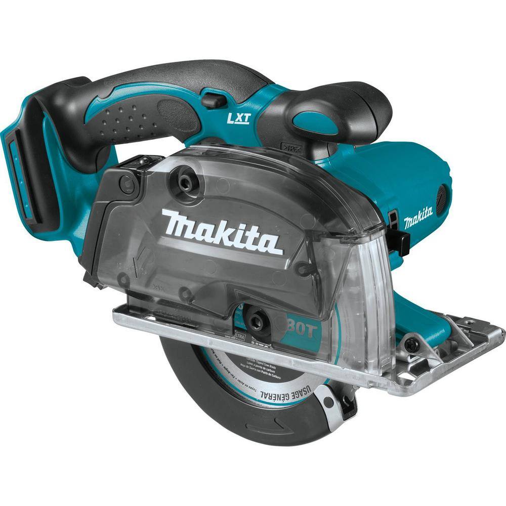 Makita 18V LXT Lithium-Ion Cordless 5-38 in. Metal Cutting Saw with Electric Brake and Chip Collector Tool-Only XSC03Z